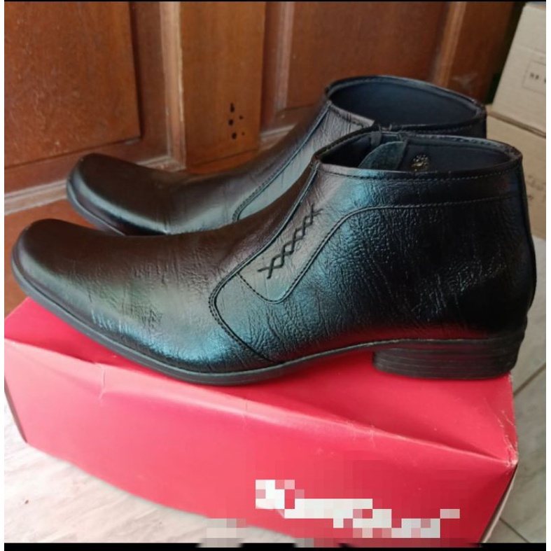 Sepatu pdh dinas kulit asli sepatu boots  pantopel fantopel kulit asli