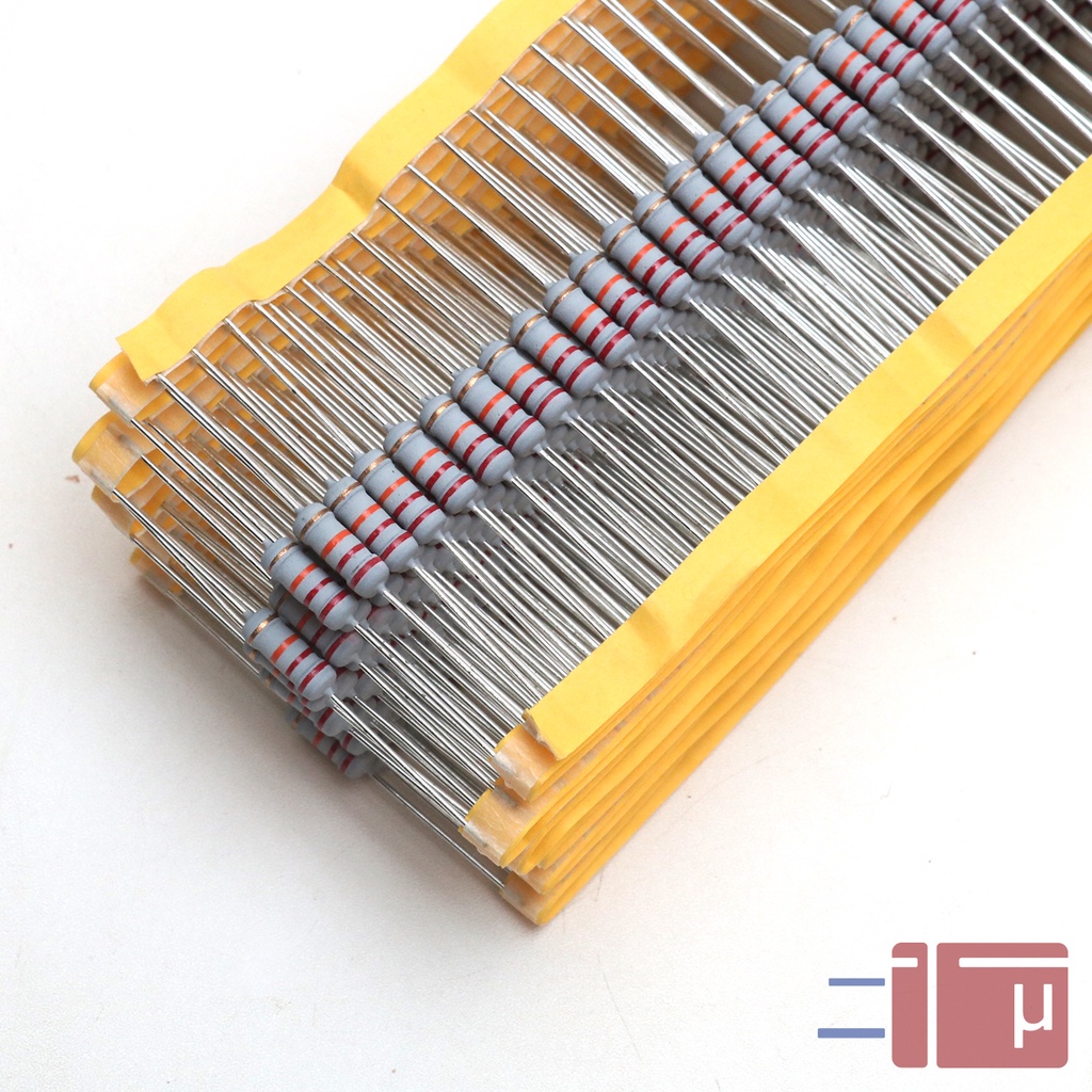 x10 Resistor 22K 1W Metal Oxide 5% Taiwan Kaki Tembaga