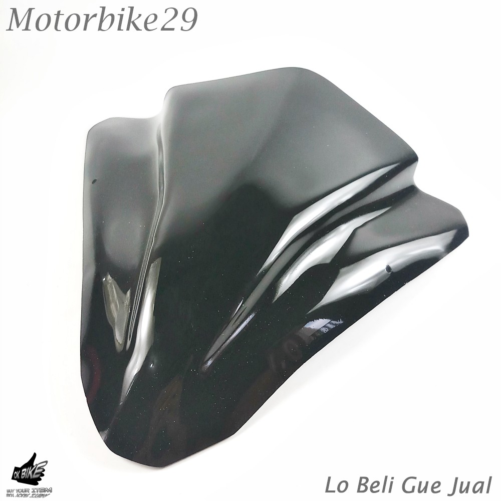 Visor Beat FI 2017 Windshield Batok Hitam Variasi Motor Aksesoris