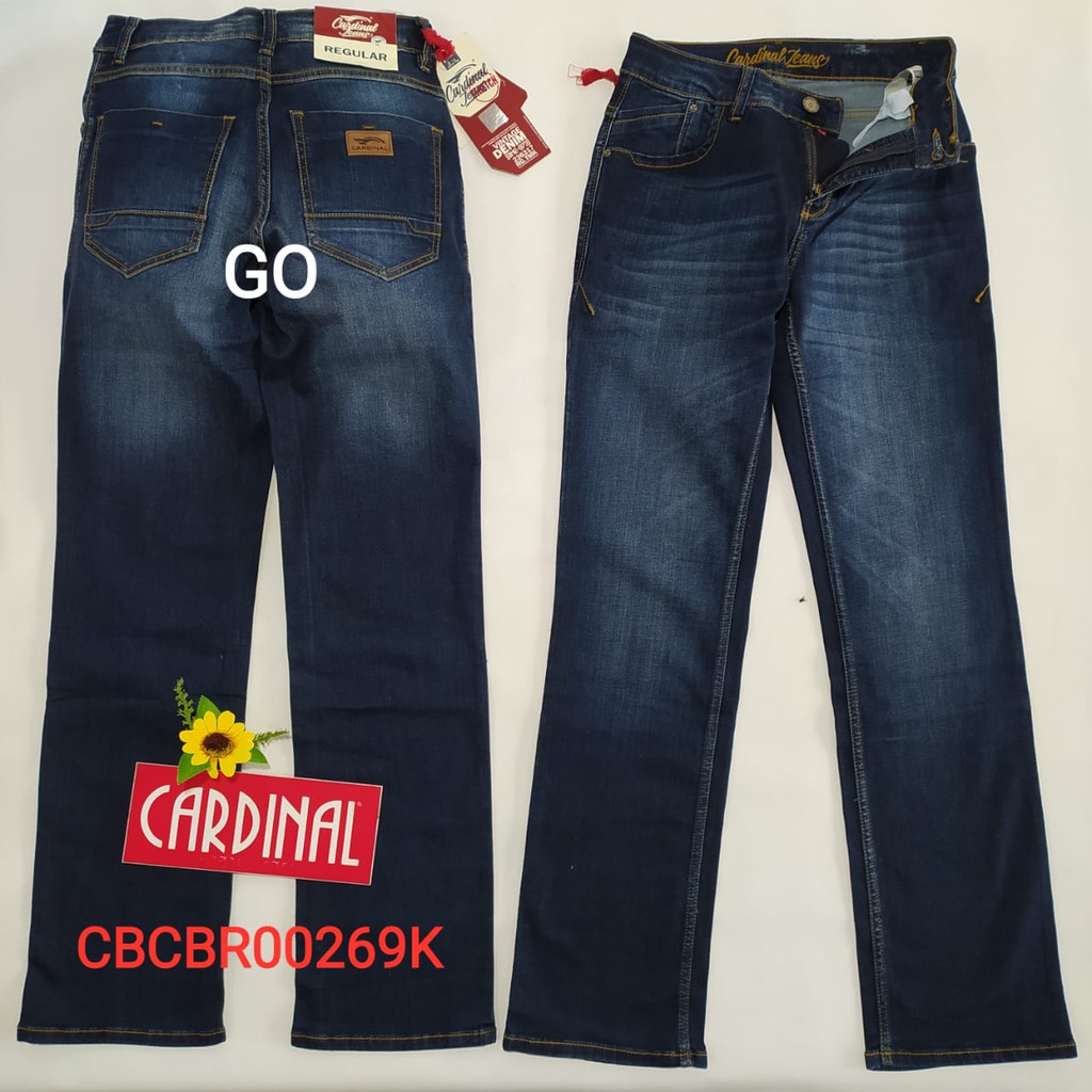 gof CARDINAL CELANA PANJANG JEANS Pria Celana Panjang Regular Regular Fit Men Jeans Bermuda Casual