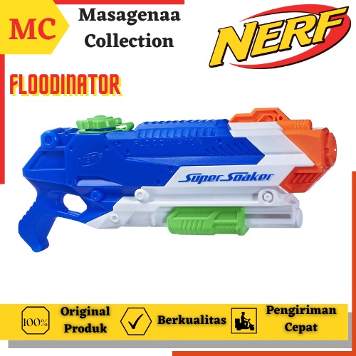 Maenan Mainan Tembak Tembakan Pistol Pistolan Air Nerf Super Soaker Floodinator Water Gun Blaster Or