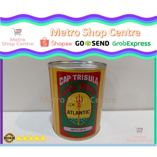 CAP TRISULA - Copal Vernis Atlantic Ocean Cat Vernis Kayu Bambu 700 ml 100% Original New (Baru)