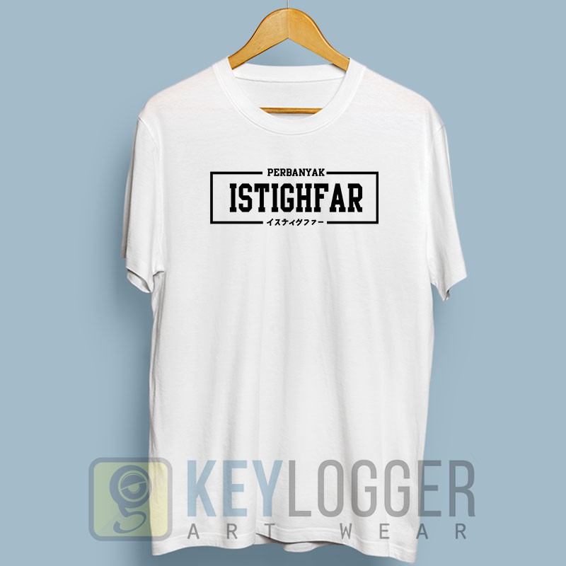 Kaos Dakwah Islami Istighfar Beristighfar Distro Muslim 61-putih