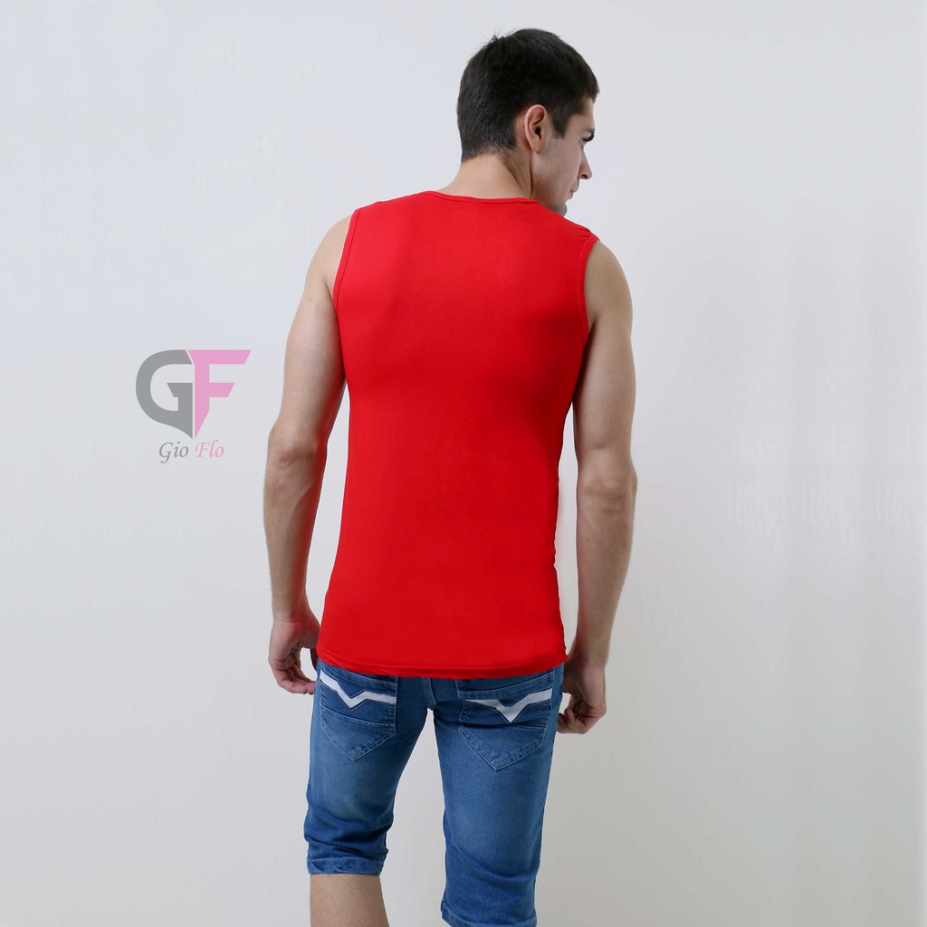 GIOFLO Baju Dalam Pria Singlet Distro Merah / SGL 05
