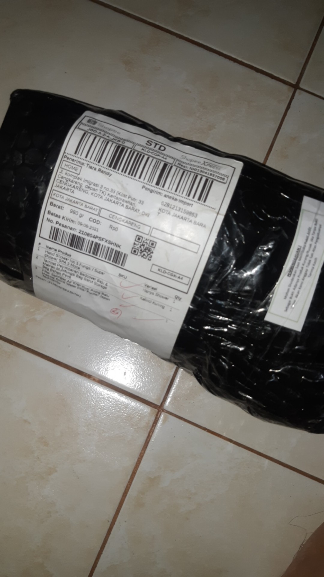 Hand Shower Ion 3 Fungsi / Super Shower Spa 3 Mode