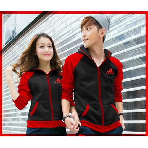 Couple Kaos [Cp Jkt Adidas Hitam CL] couple jaket babyterry hitam