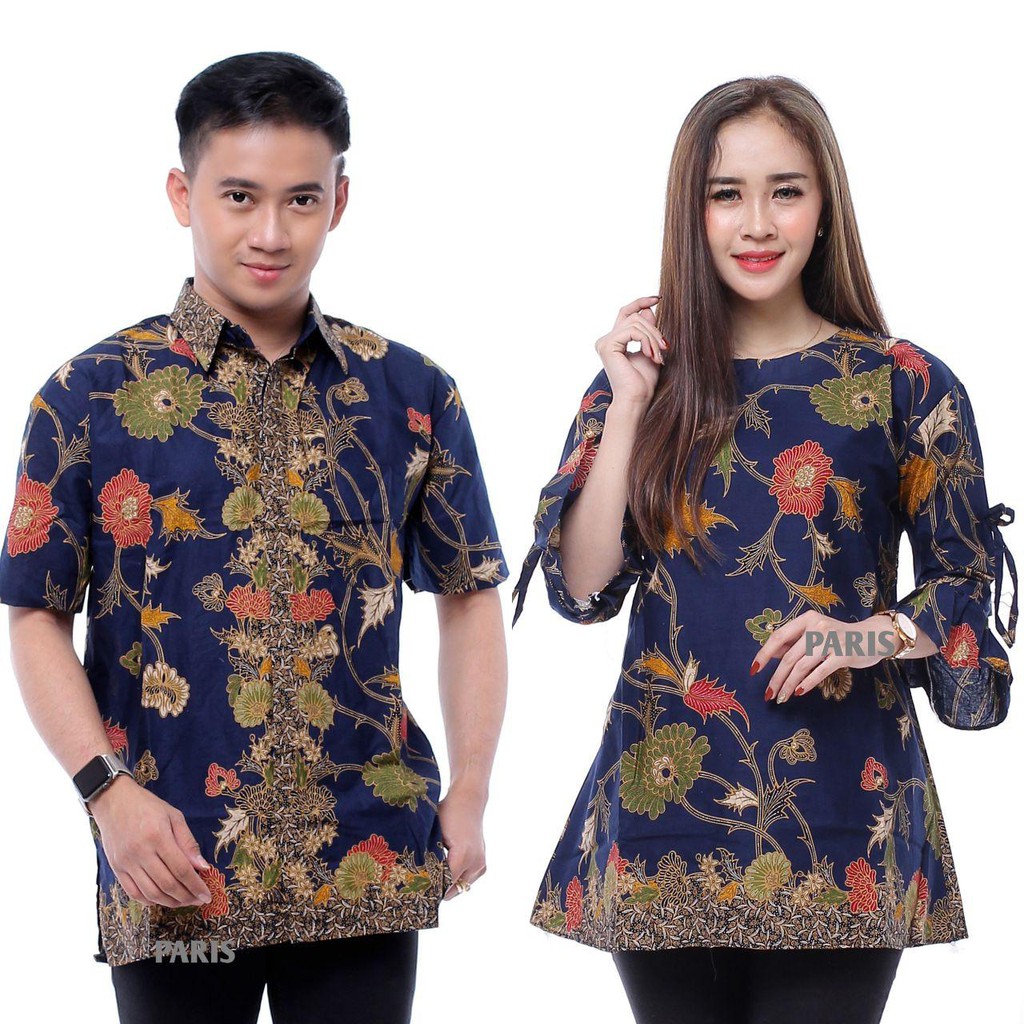 ATASAN BATIK COUPLE BIRU DONGKER