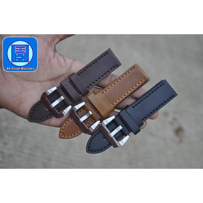 TALI JAM TANGAN KULIT TEBAL EXPEDITION AC SWISS ARMY FOSSIL - Hitam