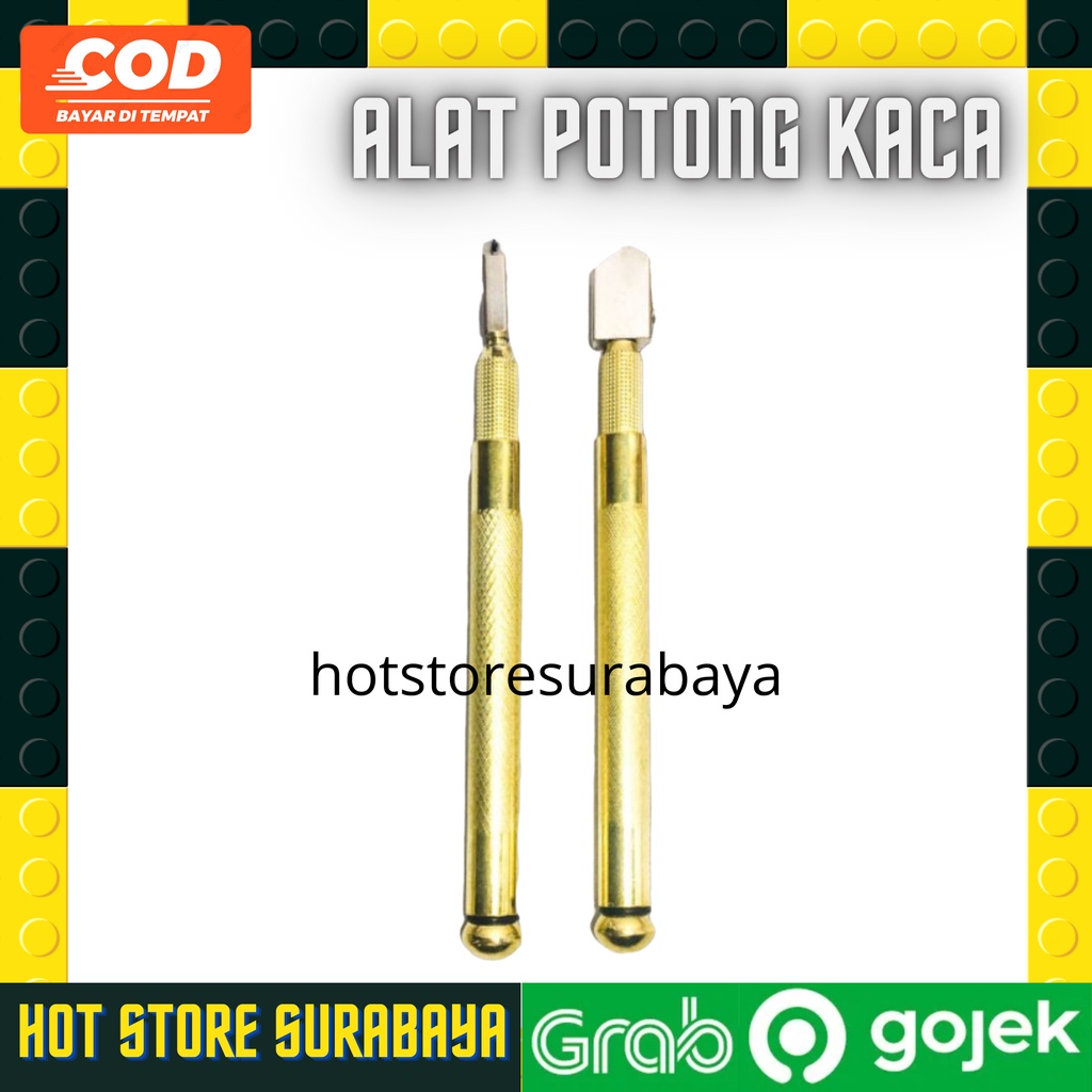 BISON TC-30 Cutter / TC-30 Pisau Potong Kaca Pisau Potong Kaca Gagang Besi Oil Cutter Pemotong Kaca Tahan Karat