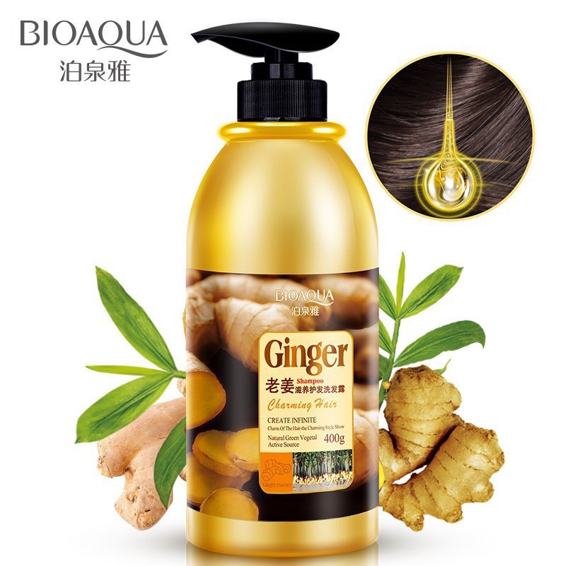 Bioaqua Natural Hair Shampoo Herbal Ginger Dry Spray Hair Care
