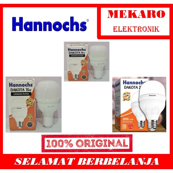 10-20 WATT HANNOCHS LAMPU LED DAKOTA 10W 15W 20W CAHAYA PUTIH