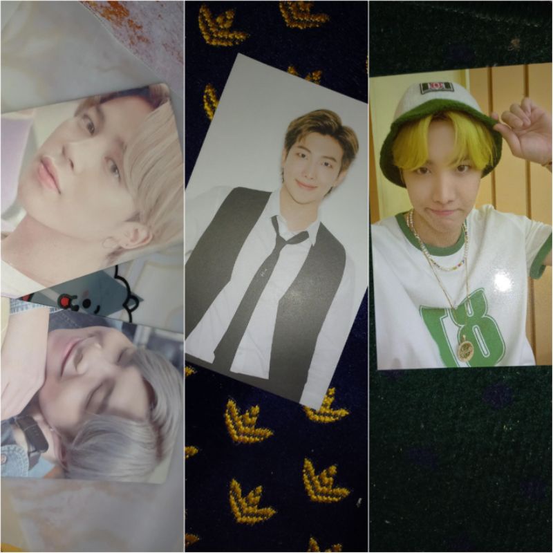 READY OFFICIAL PC SAMSUNG RM JIMIN - POSTCARD NYEL RM - PC CARDI BUTTER JHOPE - BUTTER CARDIGAN PC J