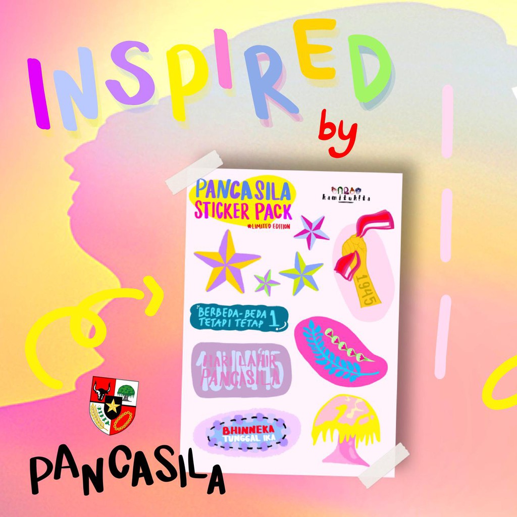 

Stiker Journaling Aesthetic Vinyl Waterproof KamiTuKita Edisi Spesial Hari Lahir Pancasila