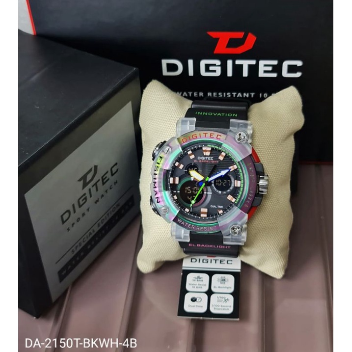 Jam Tangan Pria DIGITEC DA2150 / DA 2150 / Digitec 2150 original fisman dual time