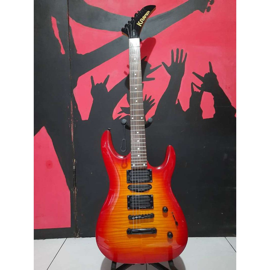 Gitar Kramer Striker S-424CR Flame Sunburst Original