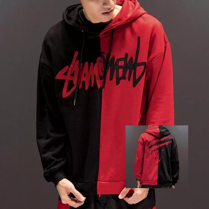 Flash Shops Hoodie Polos Pria - Jaket Hoodie Jumper - Bahan Fle LV936 Sweater Pria Cowok Hogan Swe
