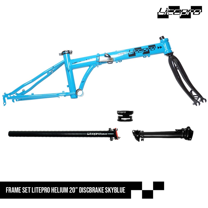 LITEPRO FRAME SET HELIUM 20" + HPOST,H73,A61 SKY BLUE