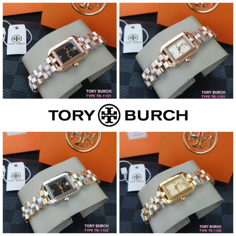 jam tangan wanita tory burch TB1100 TB1101 TB1102 stainless steel original