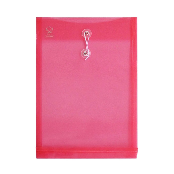 

READY Eagle Data Bag Folder Fertikal Map Plastik Tali E 211V 1pack Isi 6pcs - Merah TERLARIS