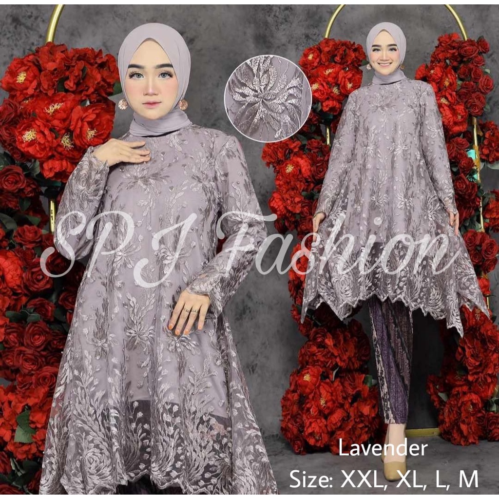 GRAND DESAIN SET TUNIK MAURI/MODERN STELAN TUNIK TERVIRAL/STELAN PESTA/STELAN LAMARAN/STELAN KONDANGAN/STELAN WISUDA/STELAN TUNIK MODERN BY SPJ_FASHION/TRENDY MODEL KEBAYA BEST SELLER