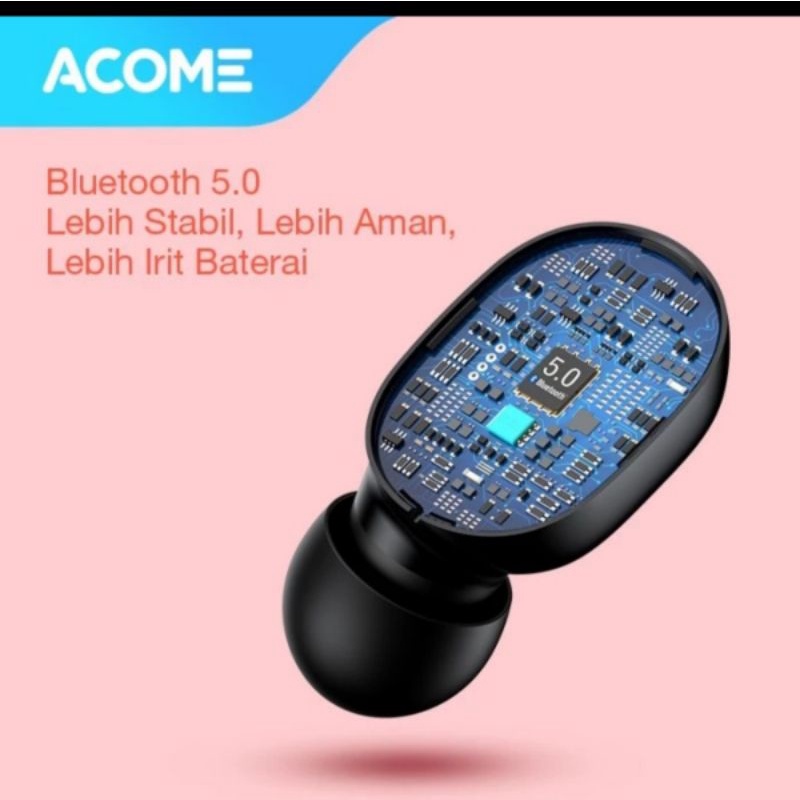 Acome T1 TWS Earphone Airdots Waterproof LED Display Bluetooth 5.0