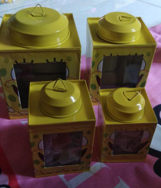 Kaleng Kerupuk Mini Karakter Spongebob Set