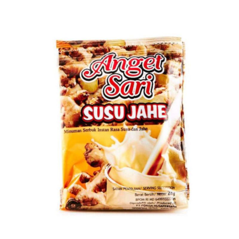 

Anget Sari Susu jahe sachet 28 gr per renceng (10 Sachet)