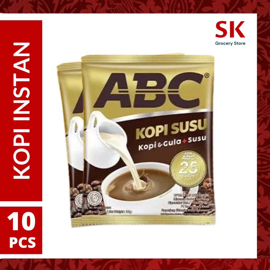 

[Harga Grosir] Kopi ABC Susu Instan 30gr x 10pcs (1 Renteng)