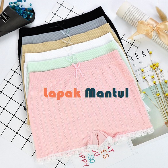 LM-0199 Celana Dalam Short Pendek Wanita - Celana Dalam Boxer Wanita Girl Underwear Hot Pants Murah Kualitas Impor