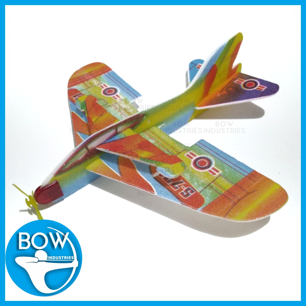 Pesawat busa gabus besar Flying Glider Mainan  jadul 90an 