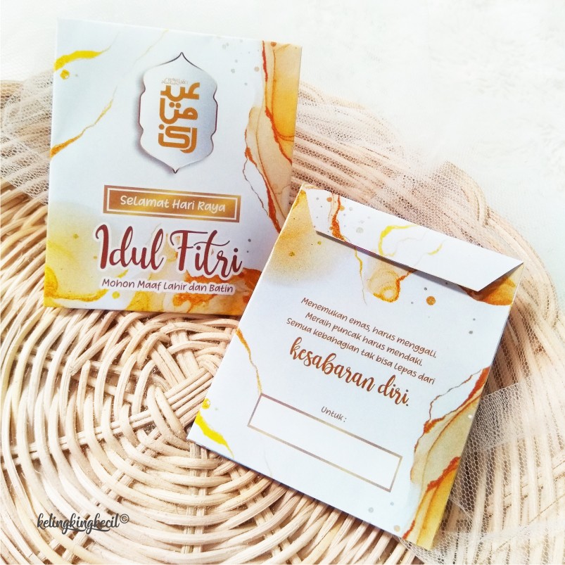 

AMPLOP LEBARAN ~ WHITE GOLD ~ KECIL