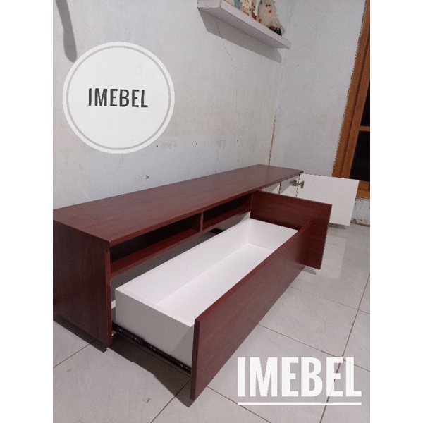 Bufet tv industrial minimalis Meja tv hpl industrial