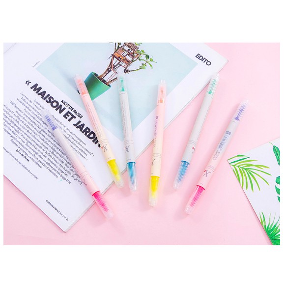 

Highlighter spidol marker warna edisi 2 muka isi 3 - 6 warna