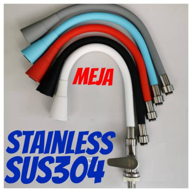 Kran angsa meja fleksibel soligen stainless SUS304