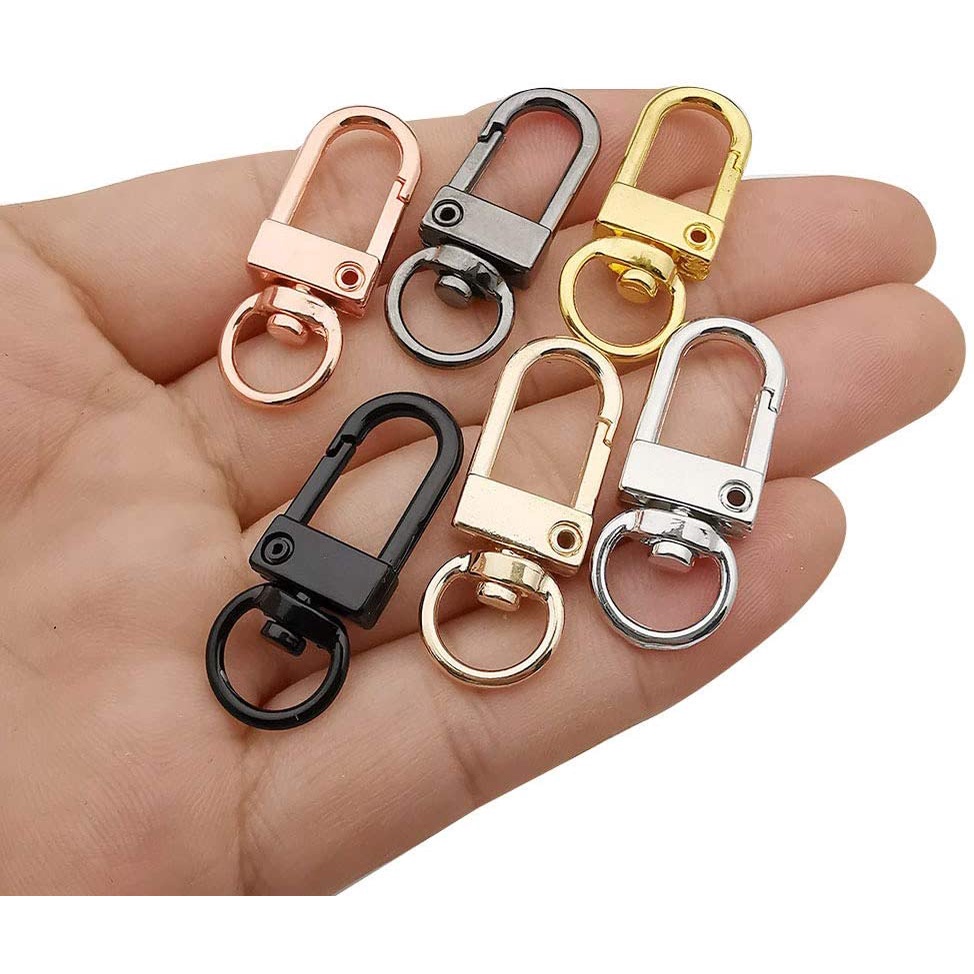 10Pcs DIY Zinc Alloy Key Chains Hook Buckle For Clothing and Luggage Chain