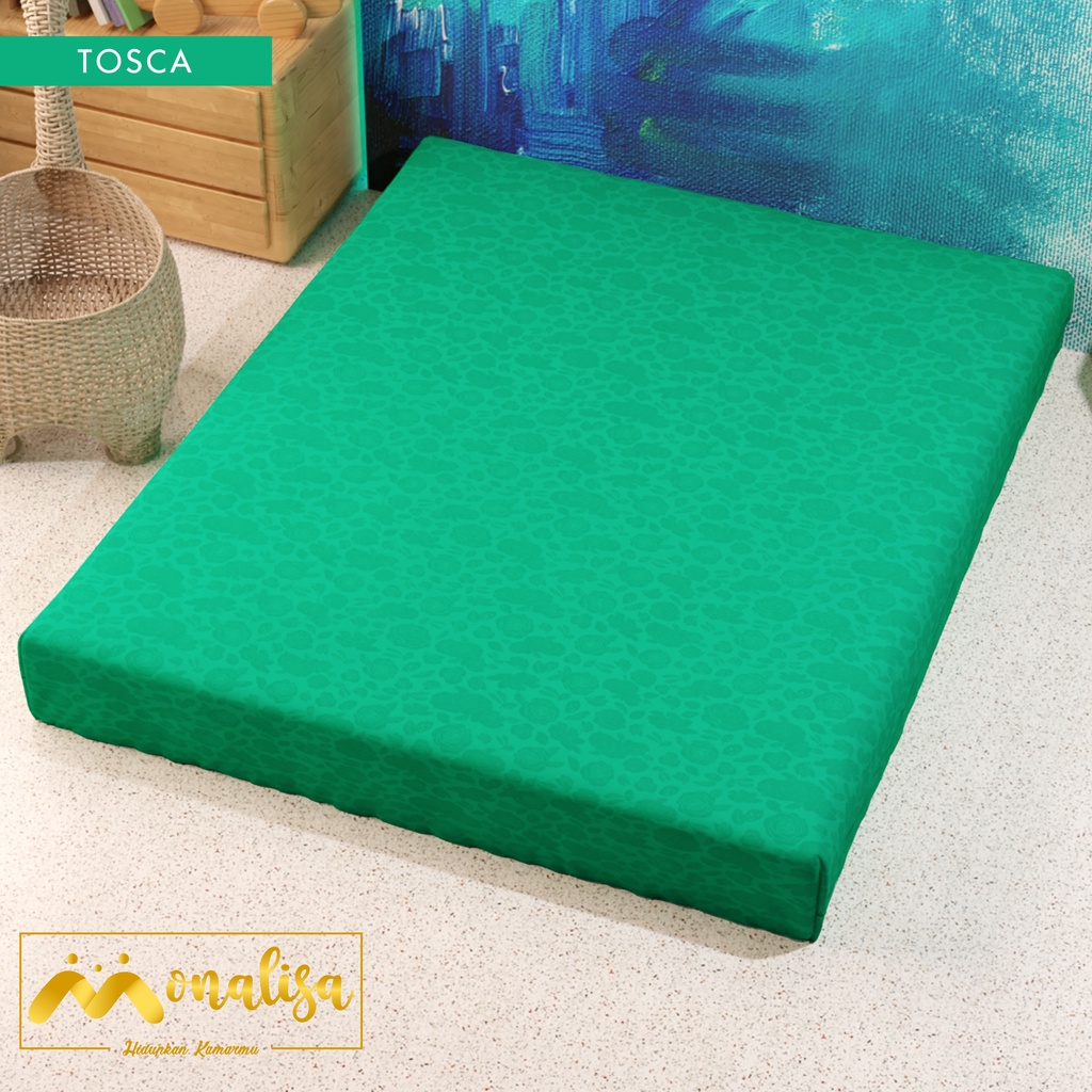 Monalisa Emboss Sarung Kasur Uk 90/100/120 Tinggi 15/20 - Tosca