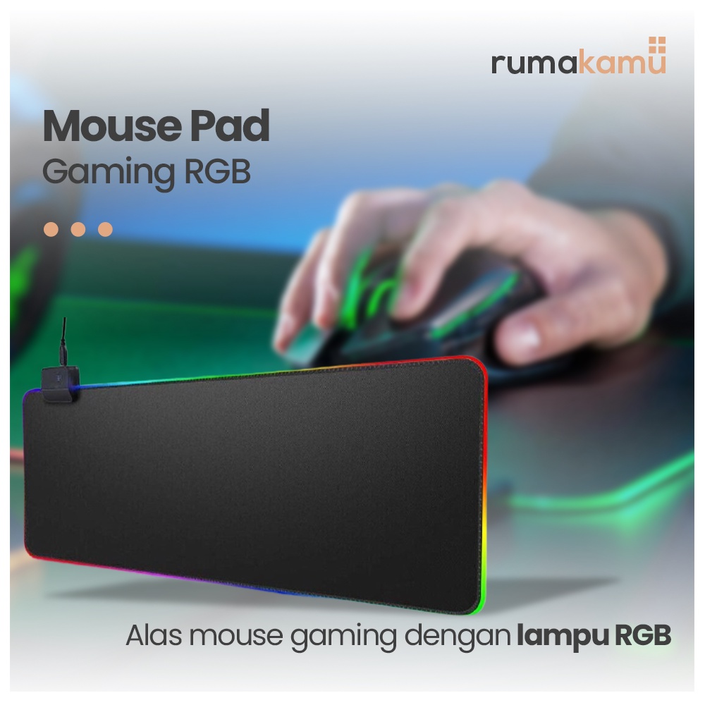 Mouse Pad Gaming Dilengkapi Lampu LED RGB