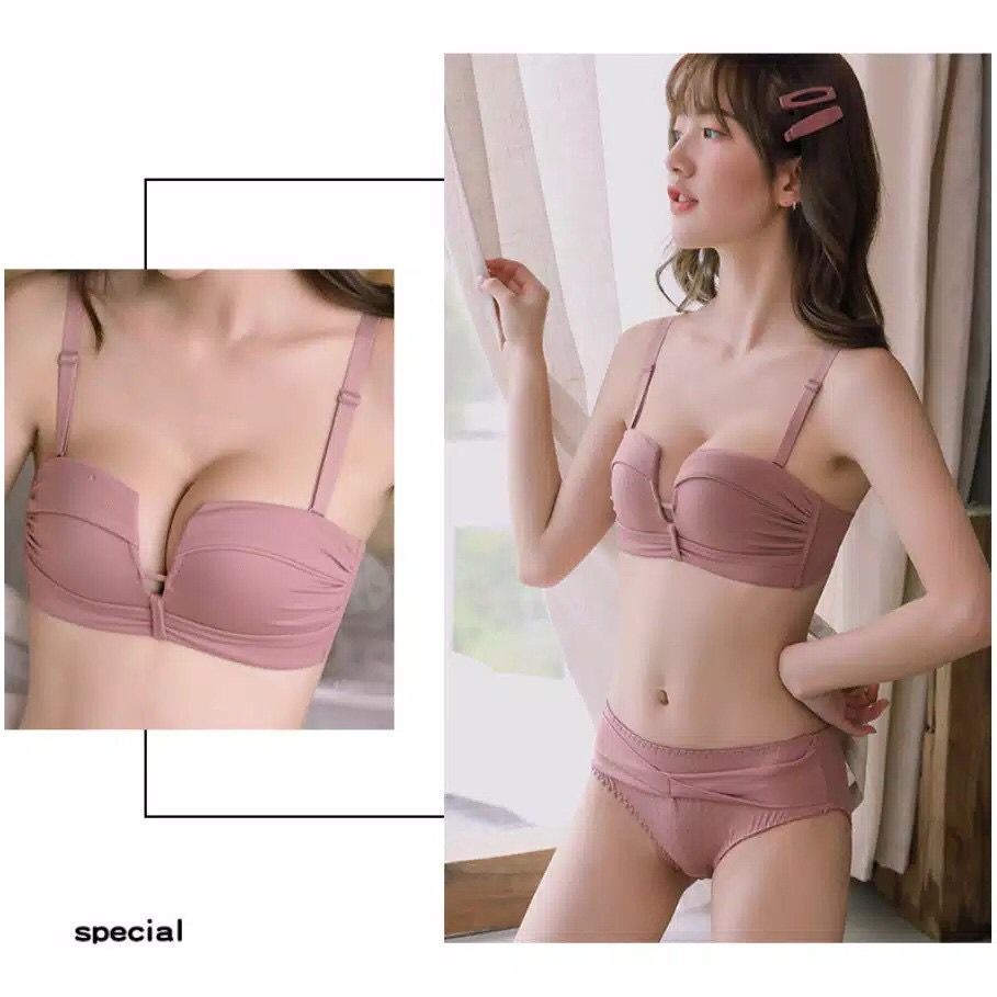 BS-91HOT item Bra Wanita Model V Tanpa Kawat sexy BH