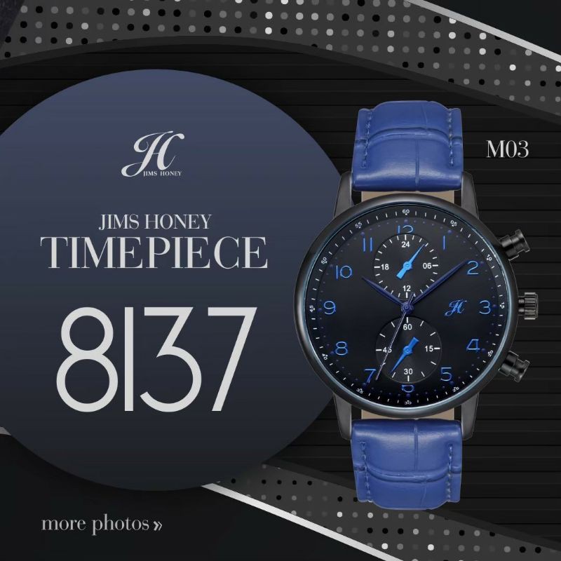 JT H 8137 JAM TANGAN PRIA WATER RESISTEN ORI BY JIM'S HONEY