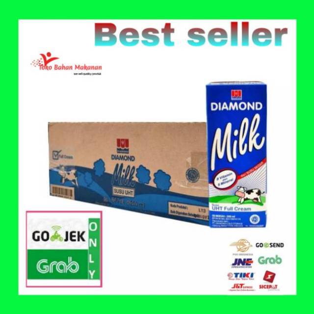 

Susu Diamond 1liter Uht full cream 1 dus isi 12 khusus gojek dan grab