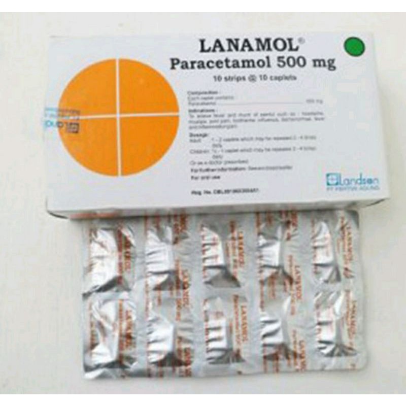 Lanamol Paracetamol 500mg isi 1 strip