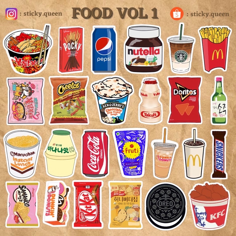 

STICKER TUMBLR FOOD VOL 1