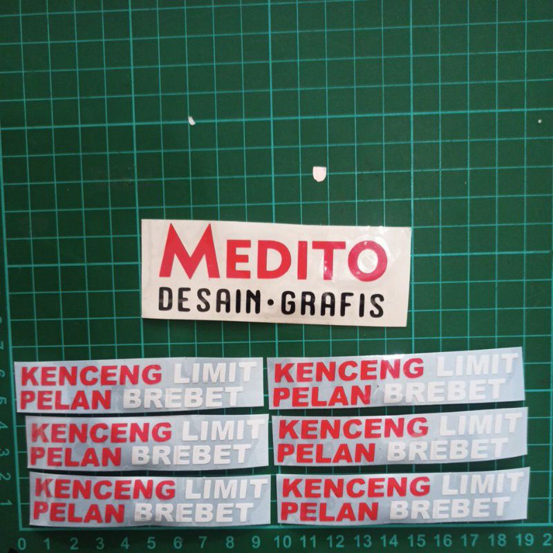 kenceng limit pelan brebet