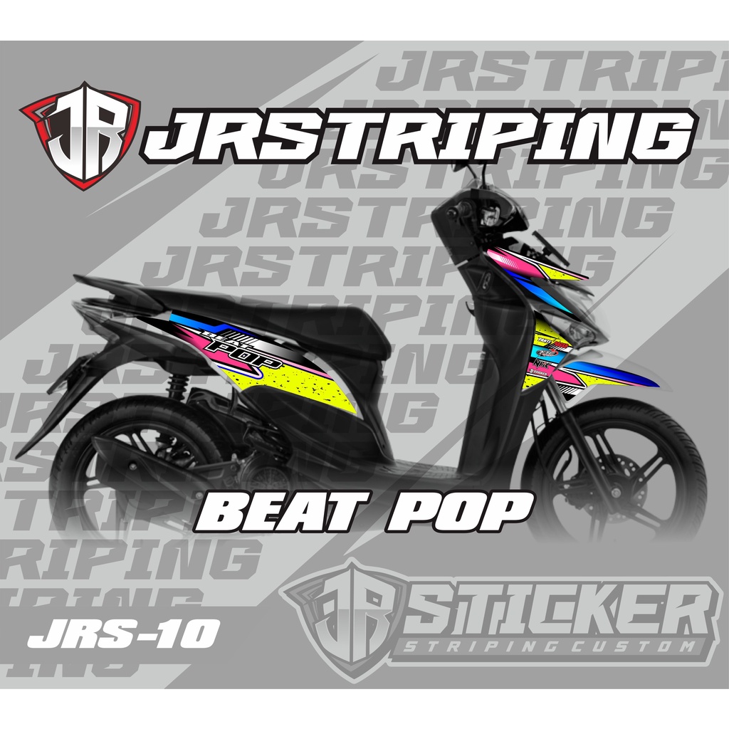 STICKER STRIPING BEAT POP CUSTOM-STIKER BEAT POP VARIASI-DECAL BEAT POP VARIASI-DEKAL STRIPING STIKE