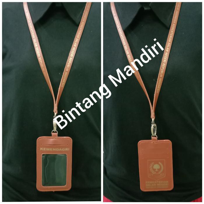 

Id card kementrian dalam negri name tag kemendagri ri kulit 4 slot