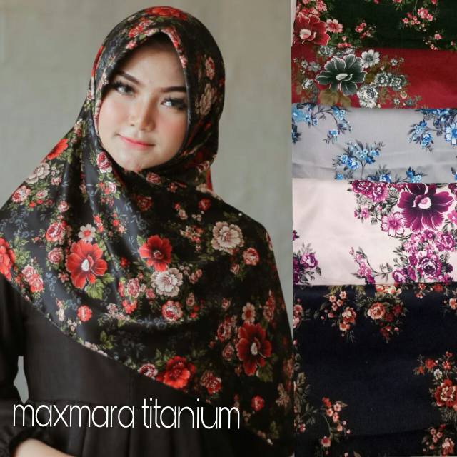 Segiempat motif kembang / segiempat maxmara titanium