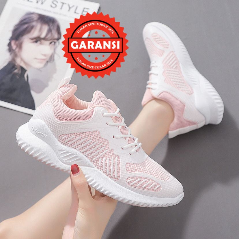 Sepatu Olahraga Wanita Putih Sneaker Sport Cewek Import Spatu Sneakers Wanita running Fashion SP-093