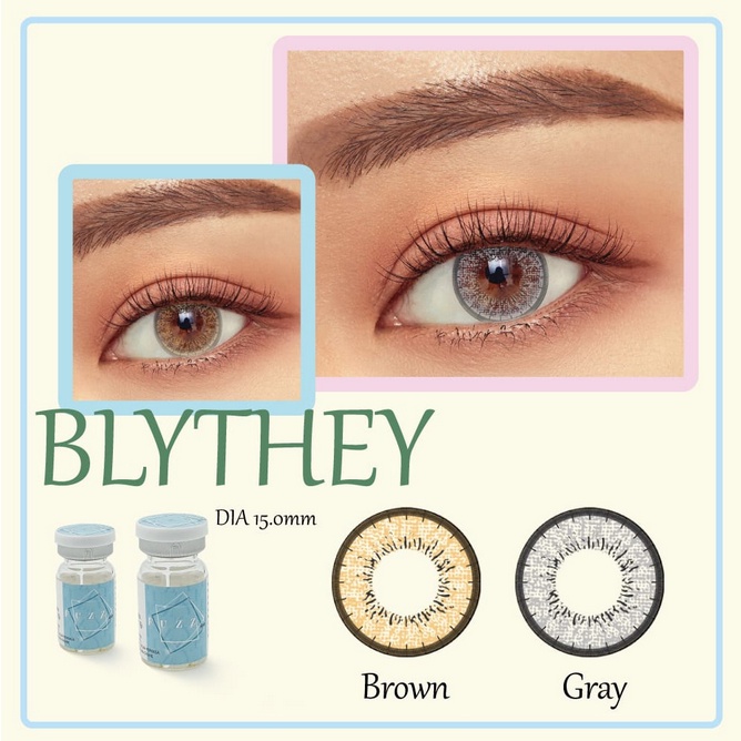 SOFTLENS BLYTHEY BY FUZZY EOS 15.0MM ( GREY NORMAL S.D -10.00 )