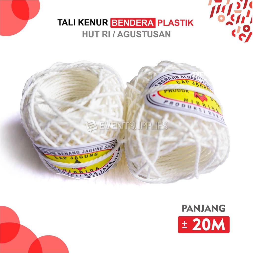 

[ ECER ]Tali Kenur Rami Untuk Bendera Renteng