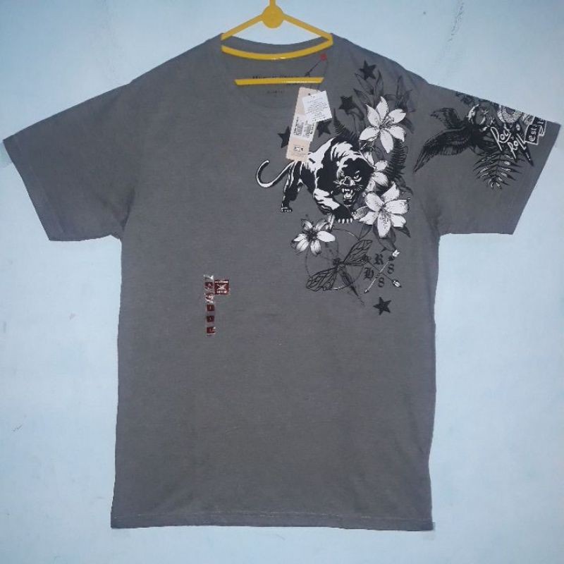 T-SHIRT DEWASA SLIM FIT HERRINGBONE by H&R